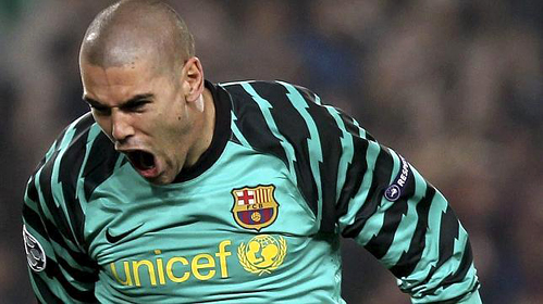Víctor Valdés, el niño que no quería ser portero